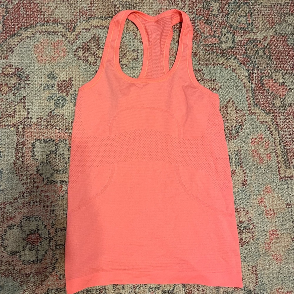 Lululemon Swiftly Tech Racerback Tank | Size 6 | Neon Orange